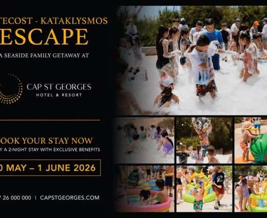 Το πιο λαμπερό τριήμερο του κατακλυσμού ζωντανεύει στο Cap St Georges Hotel & Resort